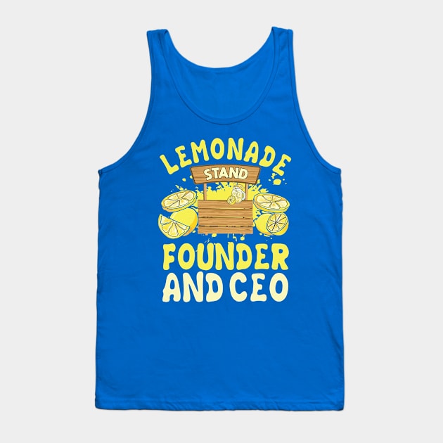 Lemonade Stand Founder And Ceo 1 Tank Top by CedricPatels